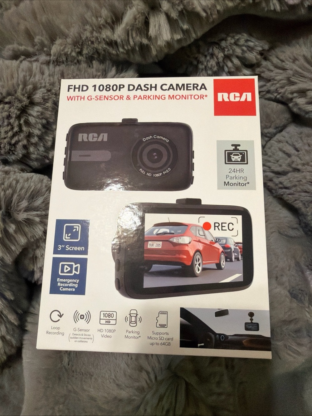 RCA 1080P Dash Camera Brand New Sealed G Sensor Parking Monitor AA